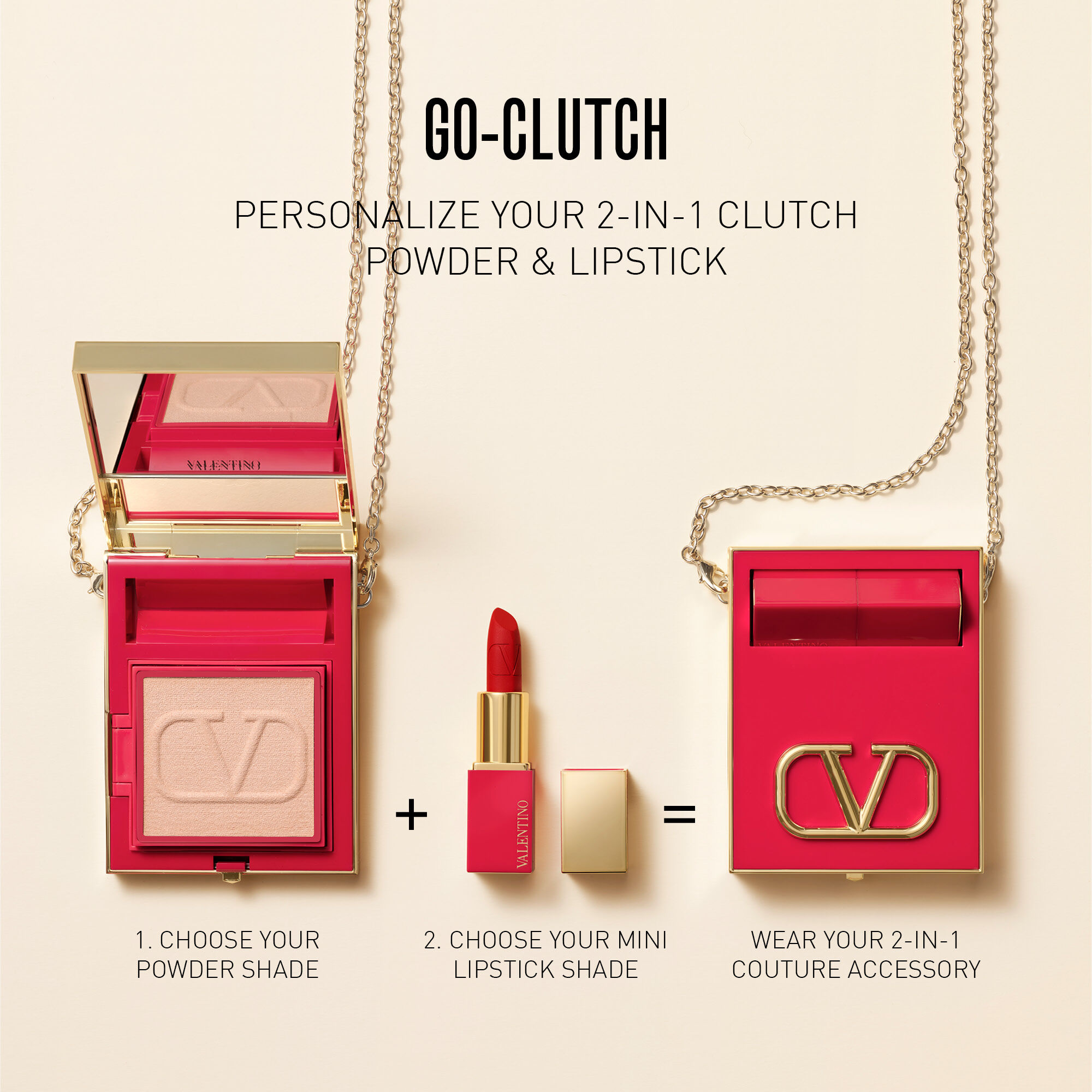 Valentino clutch poudre 2025